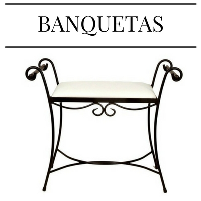 banquetas de forja