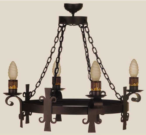 lampara fabricada en hierro