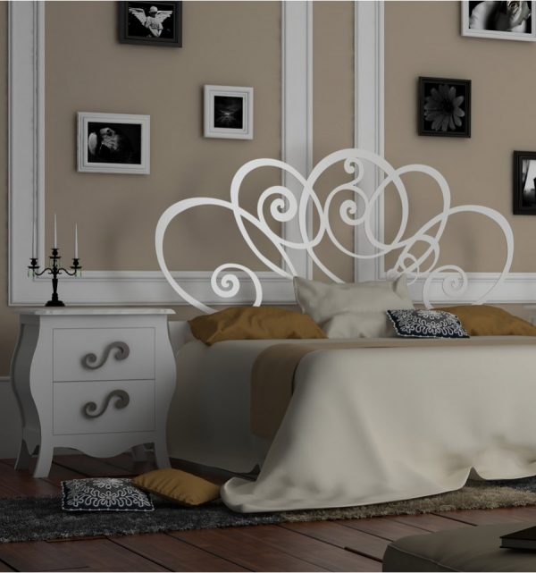 cabeceros para camas de matrimonio - Cabecero mural de forja Verona