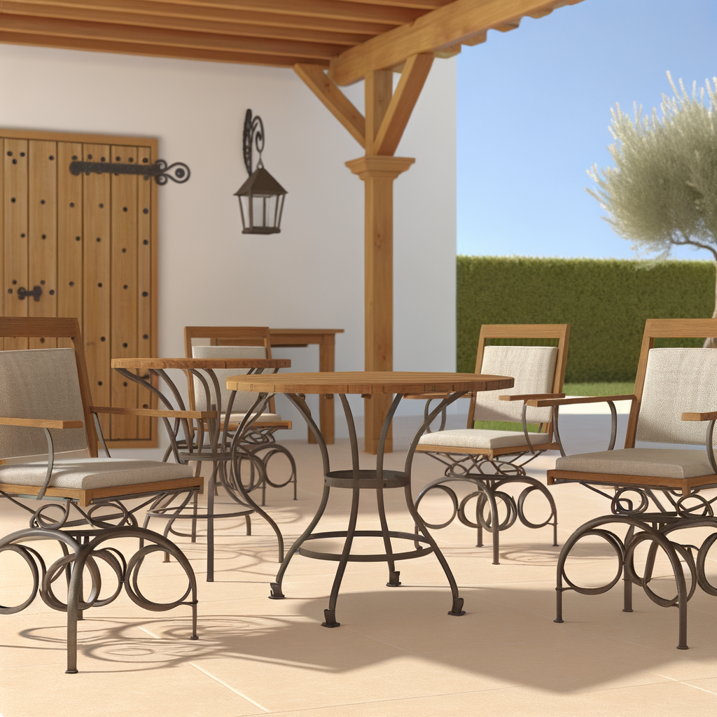 mesas y sillas para jardin