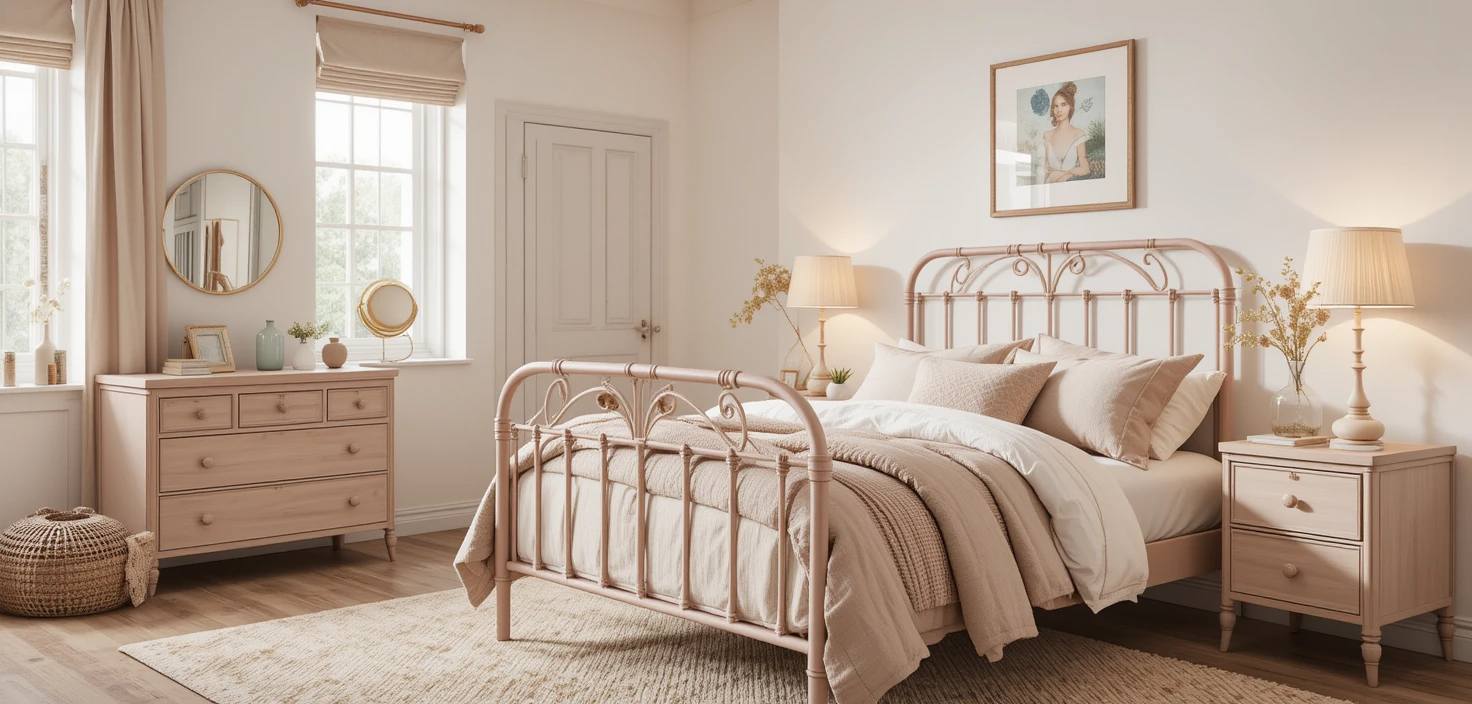 Cama rosa velho