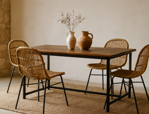 Como combinar uma mesa de ferro: presença serena, beleza que dura