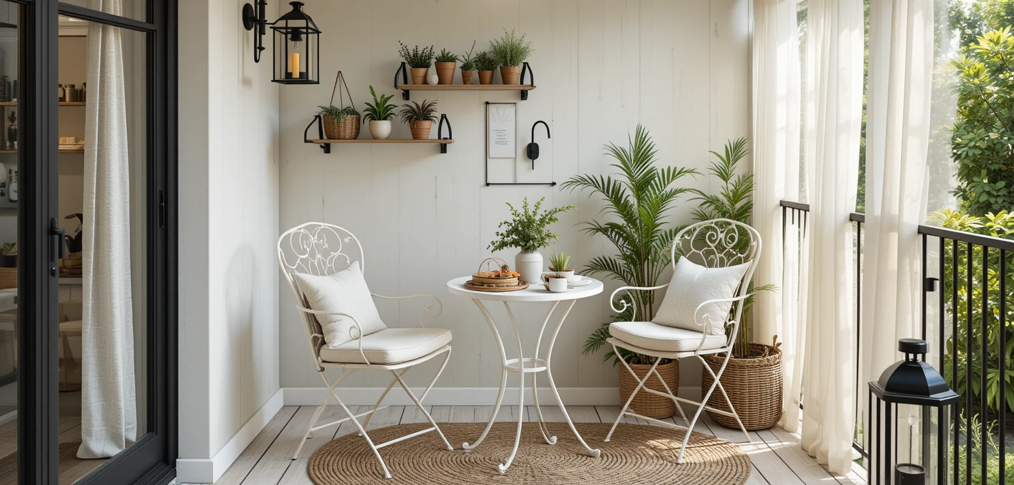 decorar uma pequena varanda